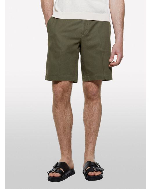 Bermuda Regular Fit Verde Militare di Sisley in White da Uomo