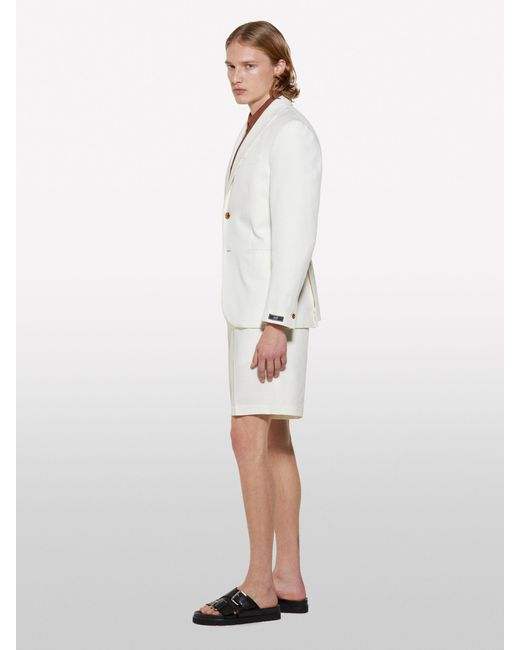 Bermuda Regular Fit Bianco Panna di Sisley in White da Uomo