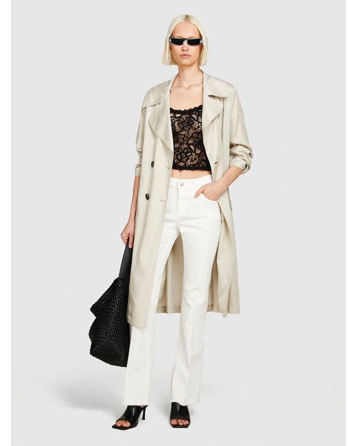 Jeans Color Flare Fit di Sisley in White