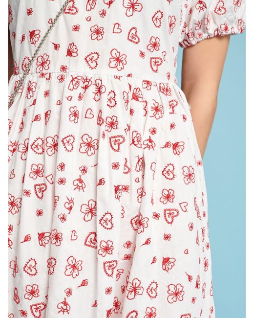 Sister Jane Blue Doodle Bloom Midi Dress