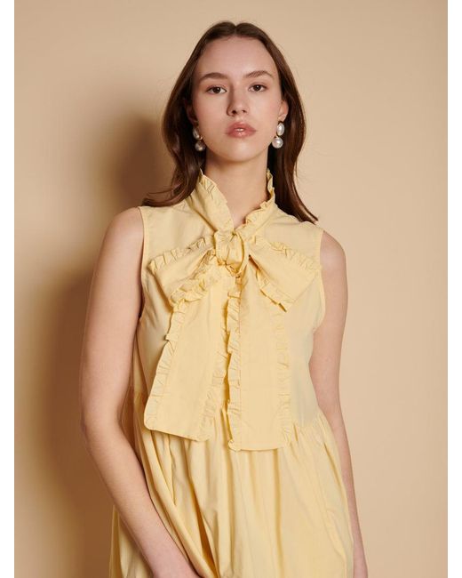 Sister Jane Natural Buttermilk Bow Mini Dress