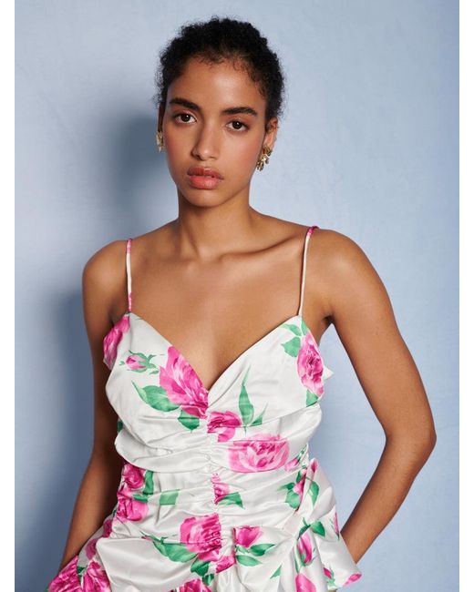 Sister Jane Blue Dream Pernilla Floral Ruffle Top