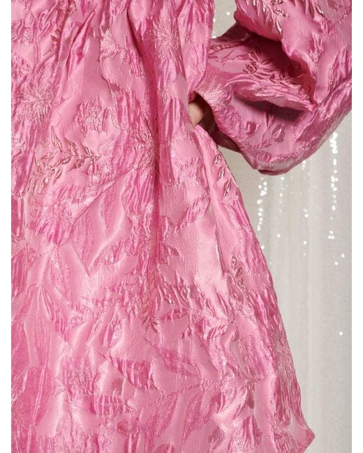 Sister Jane Pink Secret Ball Jacquard Mini Dress