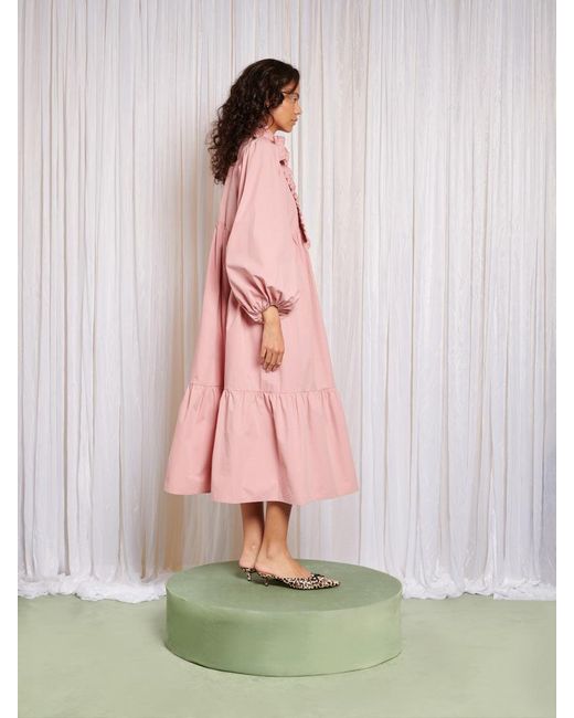 Sister Jane Pink Peggy Bow Midi Dress