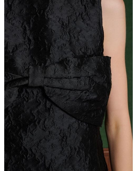 Sister Jane Green Frieze Jacquard Bow Dress