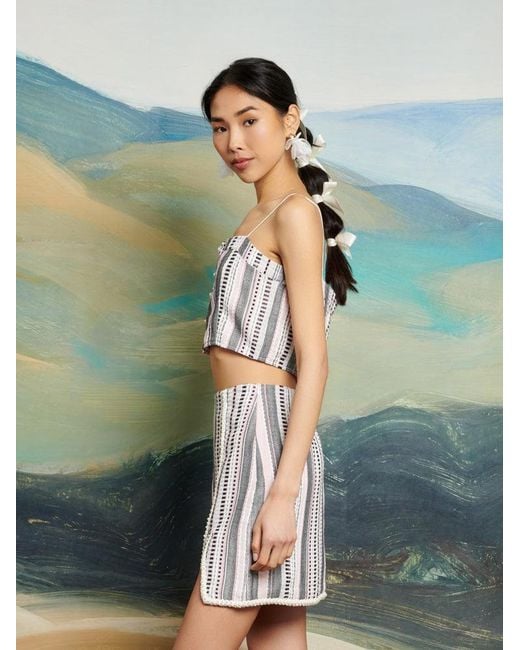 Sister Jane Green Dream Giselle Tweed Crop Top