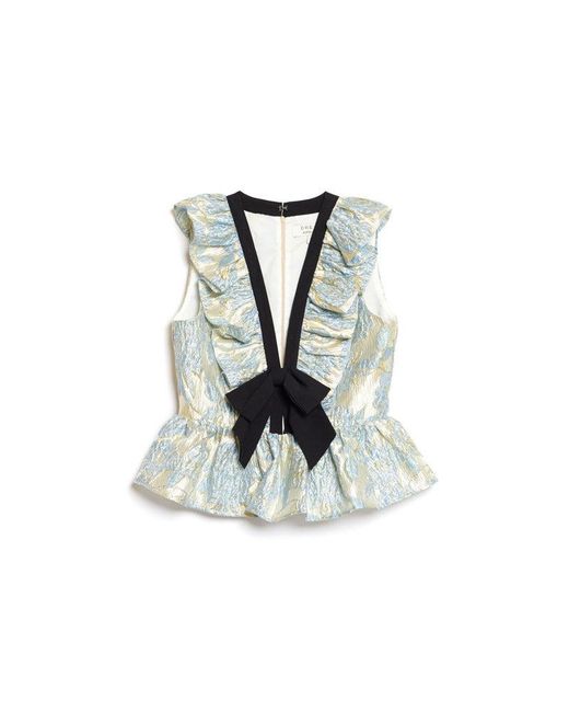 Sister Jane Dream Bluebell Jacquard Bow Top