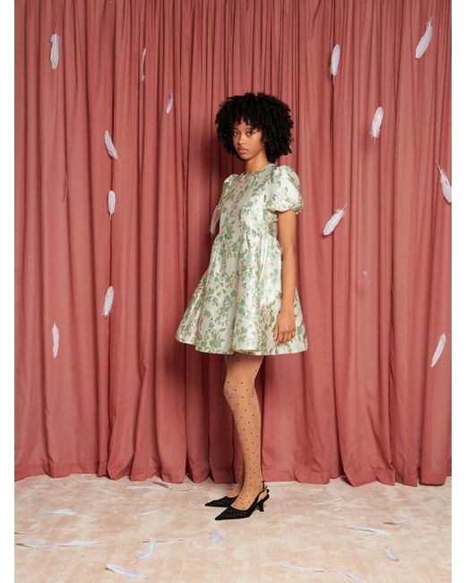 ワンピース sister jane Eider Jacquard Mini Dress Sister Jane Eider Jacquard Mini Dress in Red | Lyst