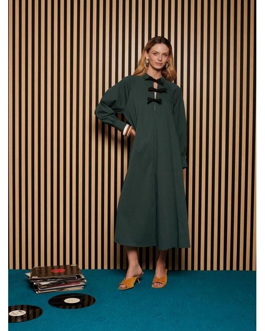 Sister Jane Black Ghospell Fifer Midi Dress
