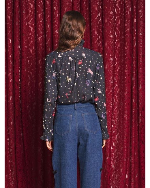 Sister Jane Red Tarot Reader Blouse
