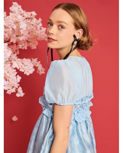 Sister Jane Red Dream Brooke Organza Mini Dress