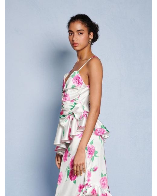 Sister Jane Blue Dream Pernilla Floral Ruffle Top