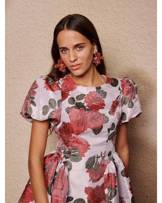Sister Jane Brown Good Days Jacquard Mini Dress