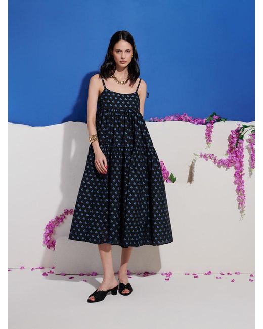 Sister Jane Blue Dream Sea Salt Jacquard Maxi Dress