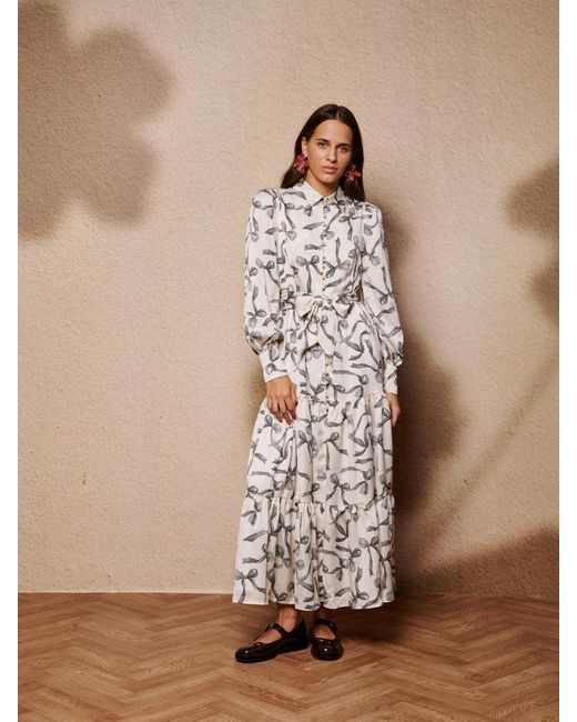 Sister Jane Brown Amara Bow Maxi Dress