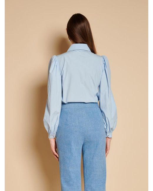 Sister Jane Blue Vera Bow Tie Blouse
