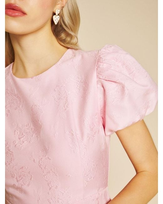 Sister Jane Pink Palette Jacquard Midi Dress
