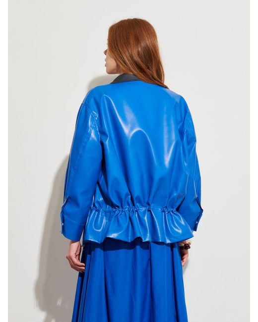 Sister Jane Blue Ghospell Hala Faux Leather Jacket