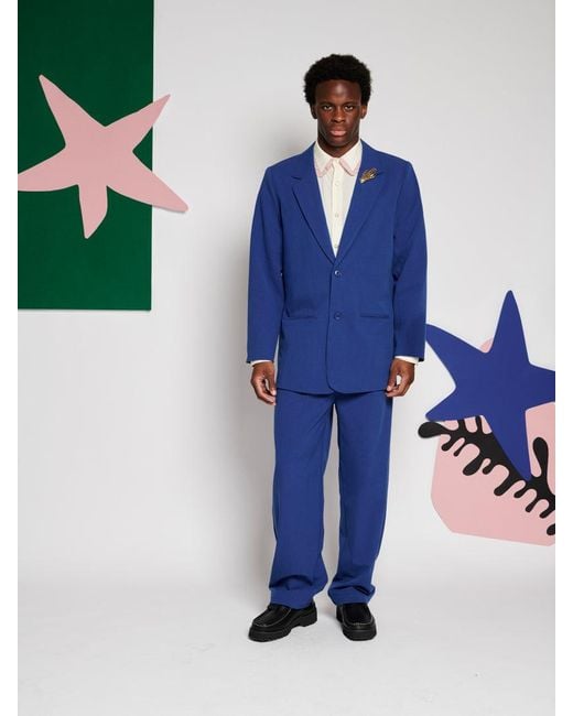 Sister Jane Blue Manon Single Breasted Blazer
