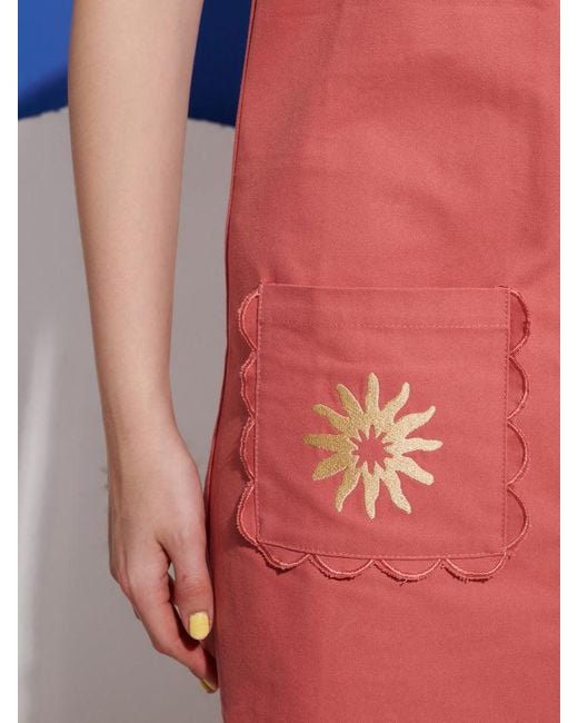 Sister Jane Blue Island Life Embroidered Mini Dress
