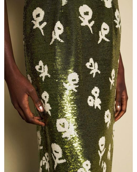 Sister Jane Green Dream Èclat Floral Sequin Midi Dress