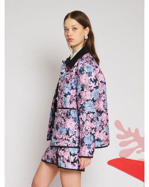Sister Jane Multicolor Floral Canvas Jacquard Jacket