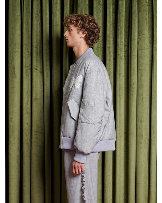 Sister Jane Green Heron Bow Bomber Jacket