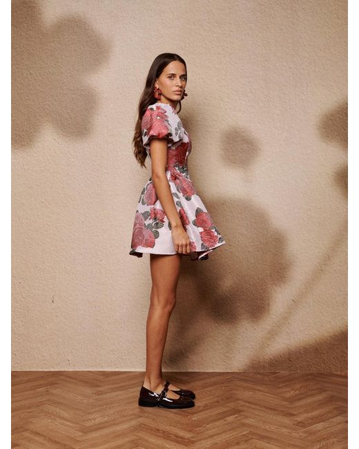 Sister Jane Brown Good Days Jacquard Mini Dress