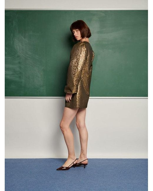 Sister Jane Green Jouri Metallic Mini Dress