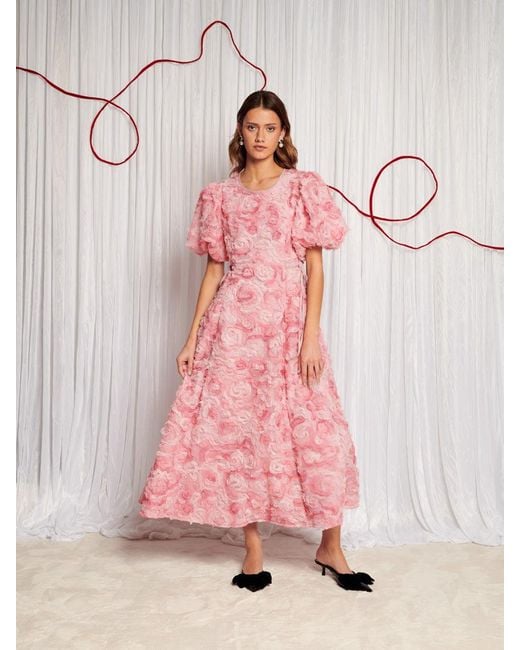 Sister Jane Dream Rose Finch Tulle Midi Dress in Pink | Lyst