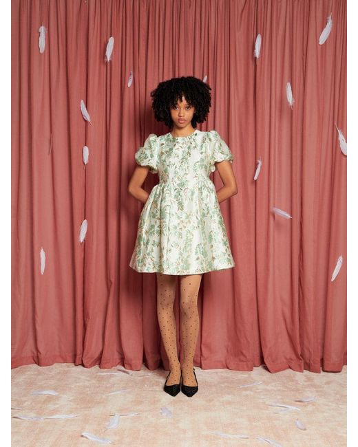 ワンピース sister jane Eider Jacquard Mini Dress Sister Jane Eider Jacquard Mini Dress in Red | Lyst