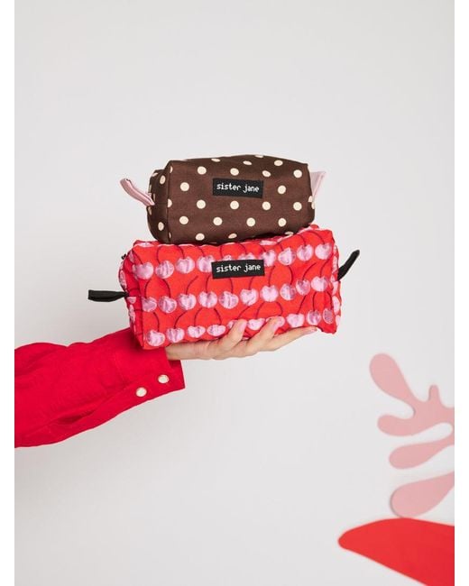 Sister Jane Red Clara Cherry Pouch Bags