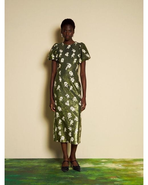 Sister Jane Green Dream Èclat Floral Sequin Midi Dress