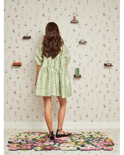 Sister Jane Thimble Jacquard Mini Dress in Green | Lyst