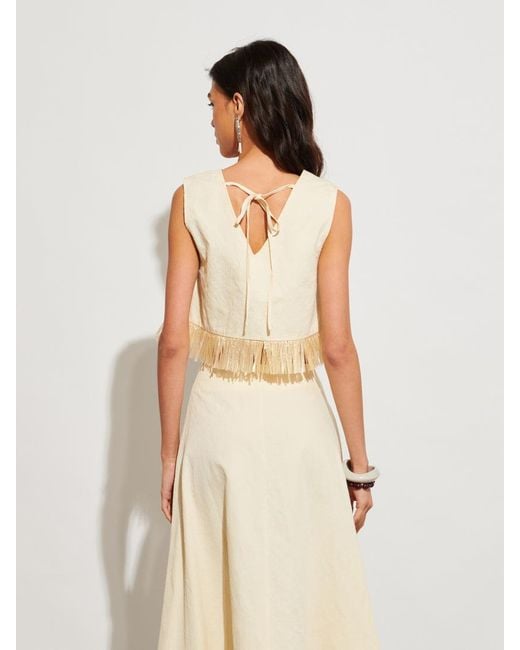 Sister Jane Natural Ghospell Mav Raffia Top