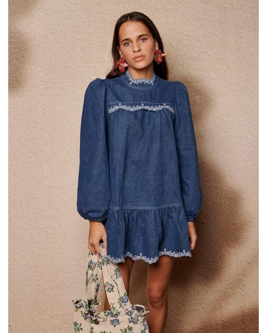 Sister Jane Blue Haze Denim Mini Dress