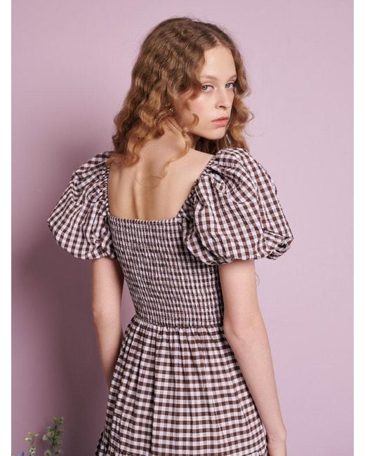 Sister Jane Pink Pollen Gingham Midi Dress