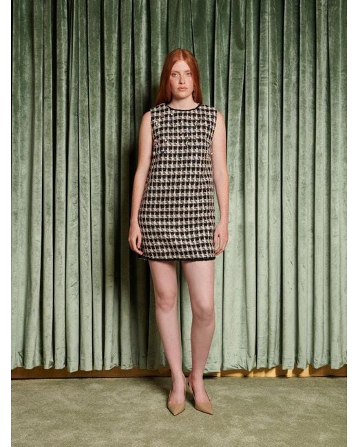 Sister Jane Green Dream Spectacle Tweed Mini Dress