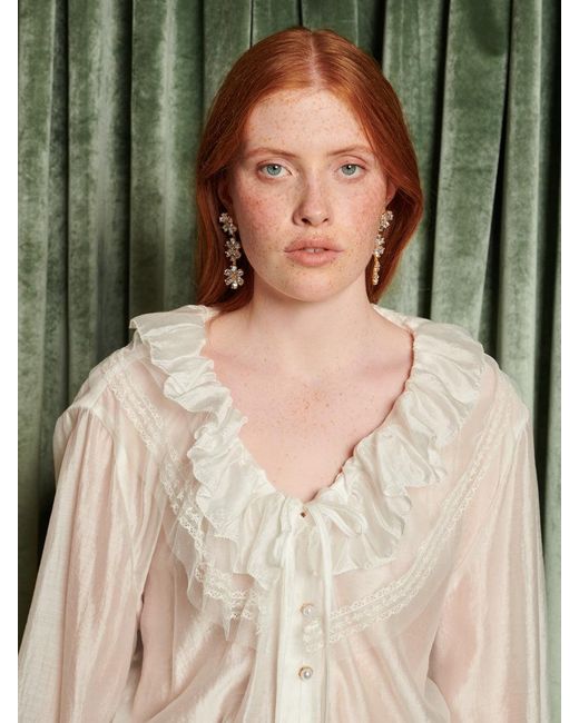 Sister Jane Green Dream Poetic Ruffle Blouse