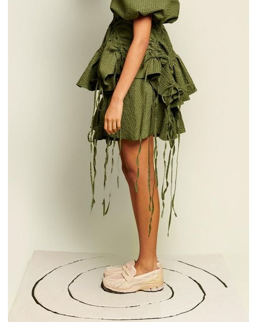 Sister Jane Green Ghospell Maz Ruched Mini Skirt