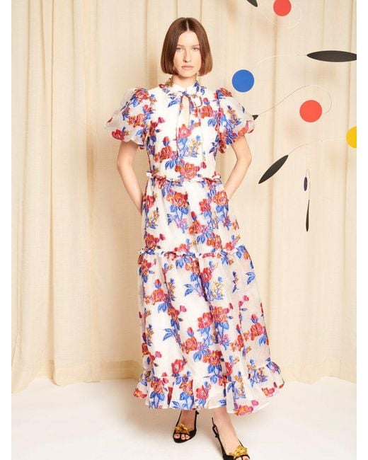 Sister Jane Pink Dream Azur Bloom Jacquard Maxi Dress