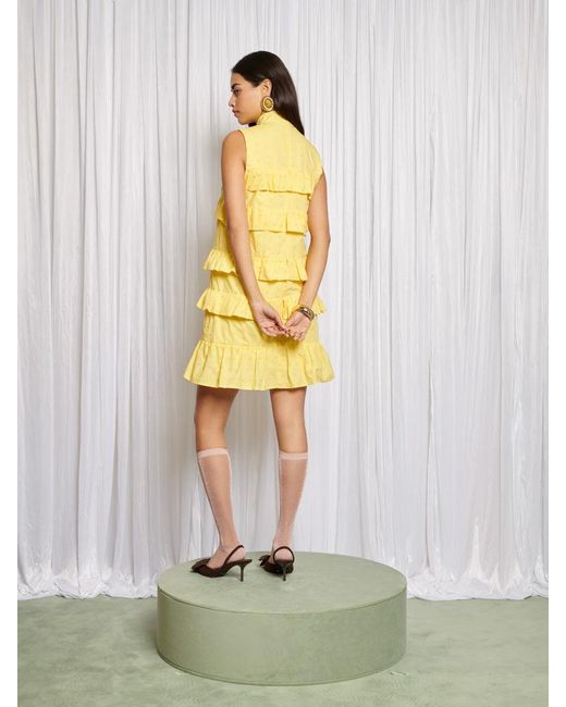 Sister Jane Yellow Lola Blossom Mini Dress