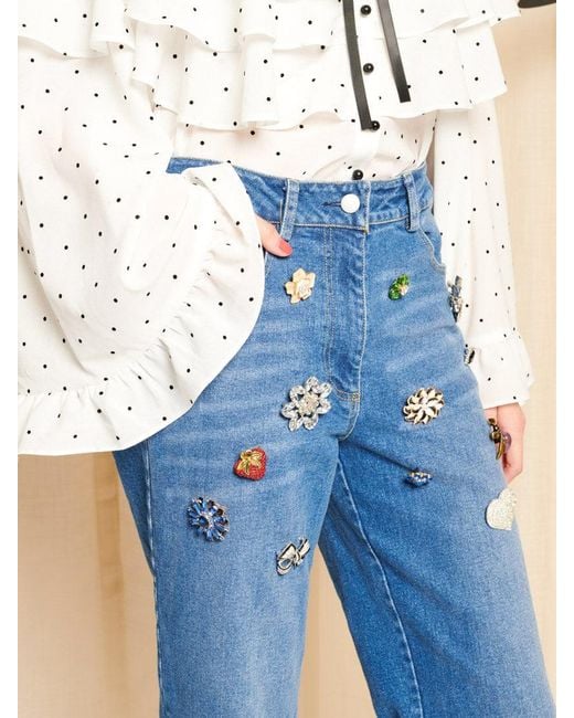 Sister Jane Blue Dream Couleur Brooch Jeans