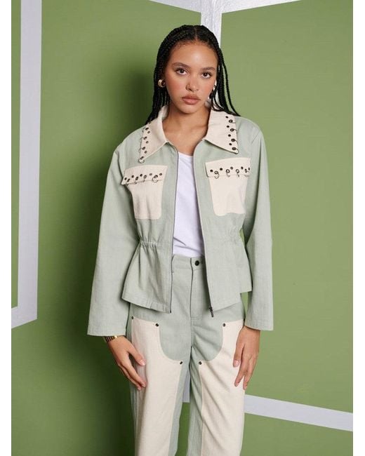 Sister Jane Women's Green Ghospell Billie-jean Jacket