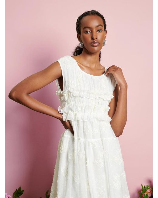Sister Jane Green Dream Bichon Chiffon Midi Dress