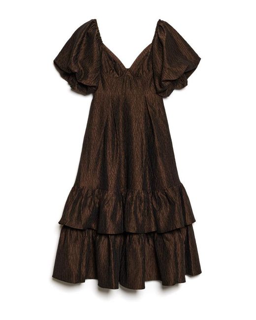 Sister Jane Natural Dream Antiques Jacquard Midi Dress