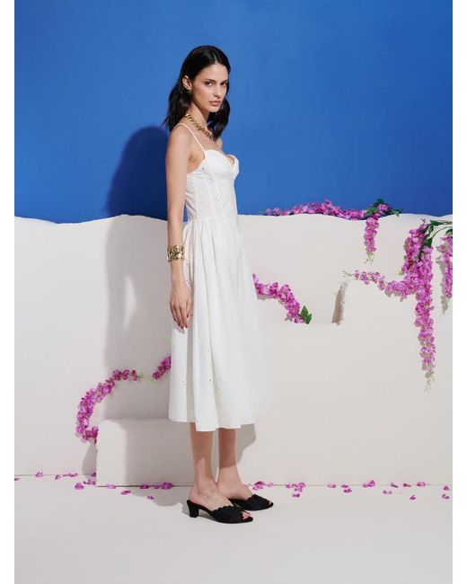Sister Jane Blue Dream Alina Sweetheart Midi Dress