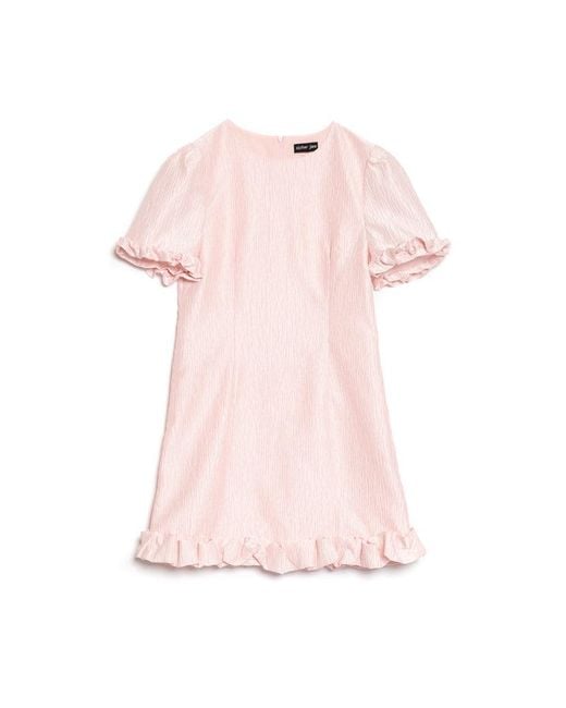 Sister Jane Pink Harebell Ruffle Mini Dress