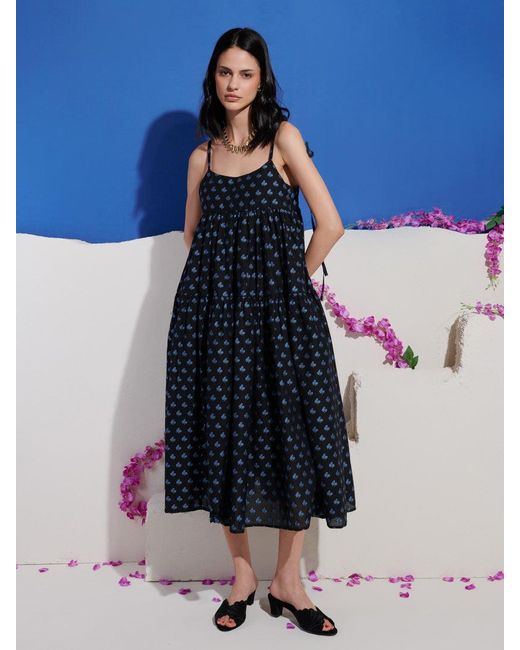 Sister Jane Blue Dream Sea Salt Jacquard Maxi Dress