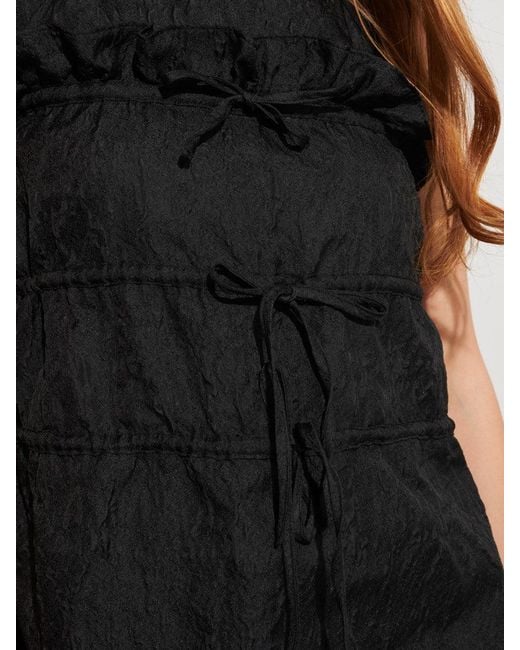 Sister Jane Black Ghospell Amina Ruched Mini Dress